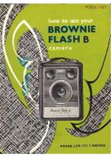 Kodak Brownie Flash B manual. Camera Instructions.